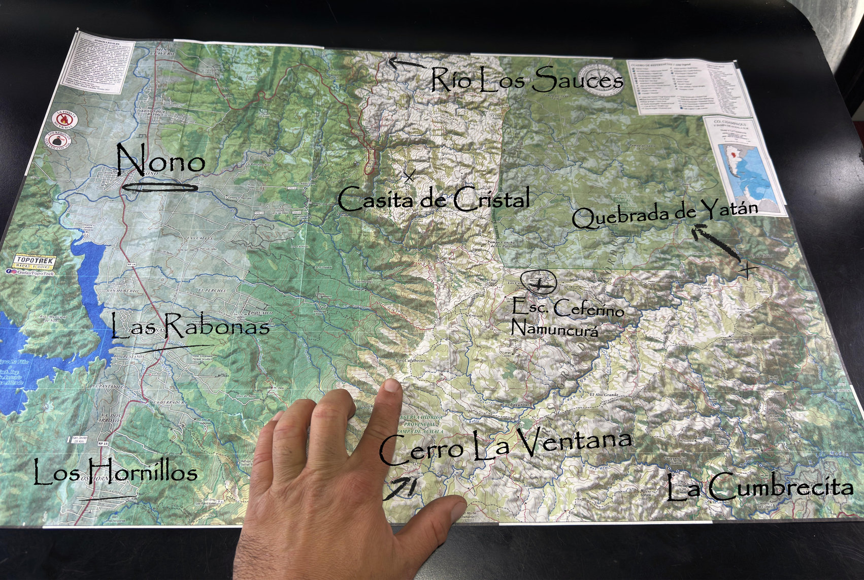 Mapa de Trekking Cerro Chanmpaquí