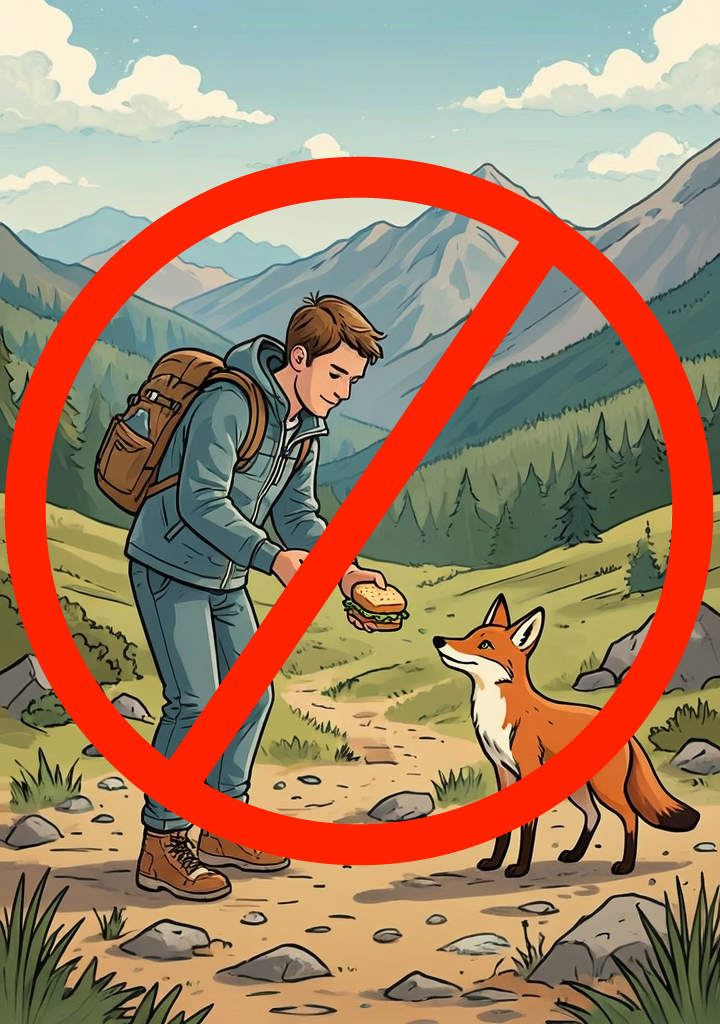 No alimentar a la fauna es una manera de vivenciar mejor tus encuentros
