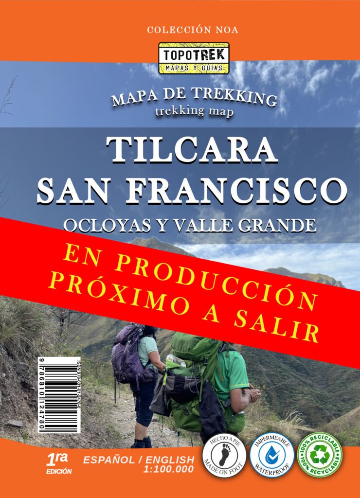 Mapa Trekking<br> Tilcara <br> a San Francisco