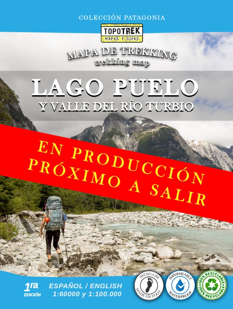 Mapa de Trekking<br> Lago Puelo<br> y Valle Río Turbio