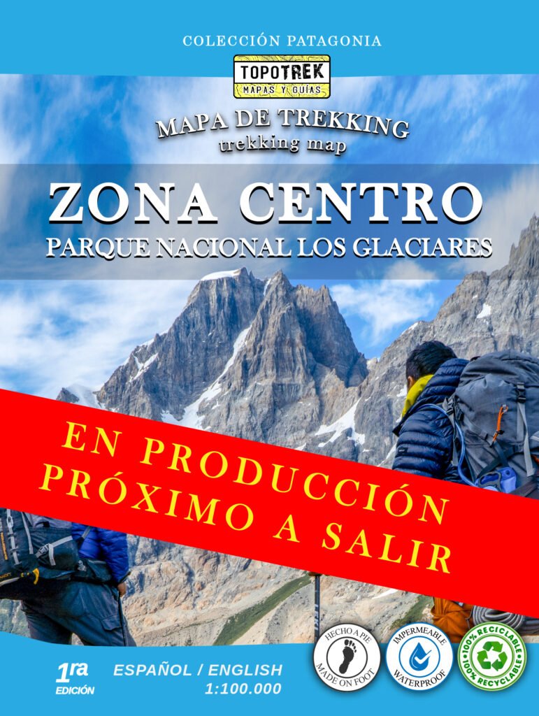 Mapa de Trekking<br> Zona Centro<br> PN Los Glaciares